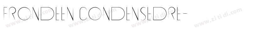 Frondeen CondensedRe字体转换